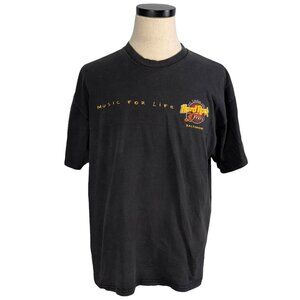 Hard Rock Cafe Baltimore 30th Anniversary World Tour T-Shirt L Black